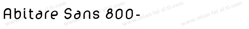 Abitare Sans 800字体转换